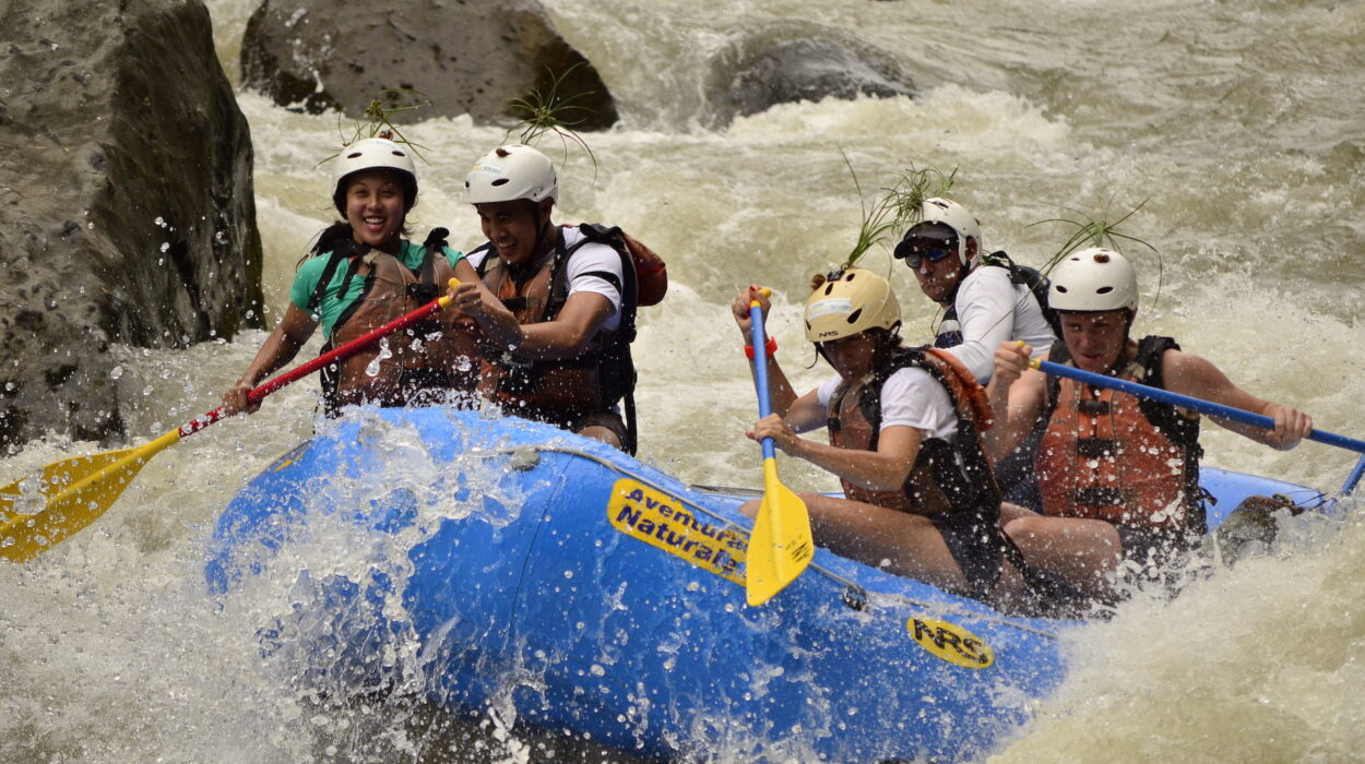 Rafting équipe confiance